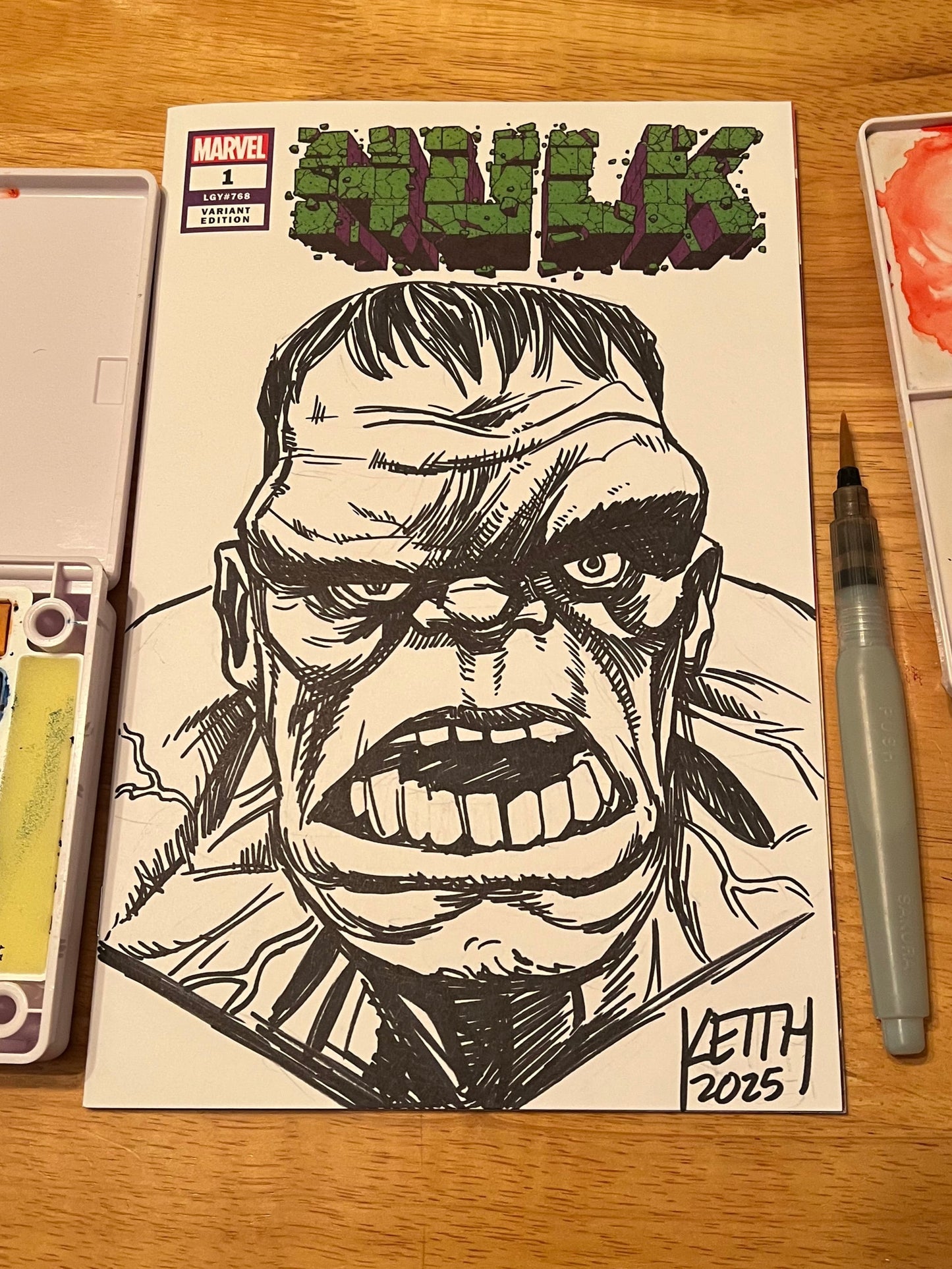 Comic Art Commission: Character Portrait INKED